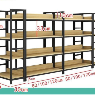 Kệ trưng bày sản phẩm, hàng hóa , kệ trang trí khung sắt mặt gỗ  KST401 - Nội thất lắp ráp Viễn Đông Adv
