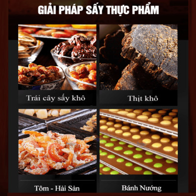 Máy sấy thực phẩm chuyên nghiệp dung tích 16.2 lít, 8 khay. Thương hiệu Mỹ cao cấp Septree DBC-08A01. Hàng chính hãng