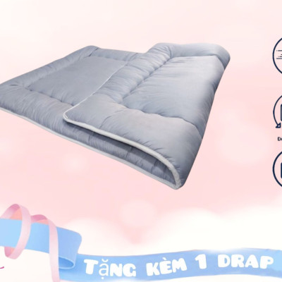 Nệm Bông Trải Sàn Xuất Nhật Fukoji, Kích Thước 1mx2m, 1m2x2m, 1m4x2m, 1m6x2m, 1m8x2m dày 7-9cm