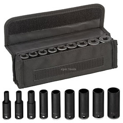 BỘ ĐẦU KHẨU 9 CHIẾC 60MM 3/8