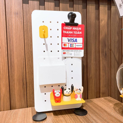 Chân đứng đặt bàn + chân kẹp bàn + móc U vách ngăn Dola Home - Phụ kiện bảng Pegboard
