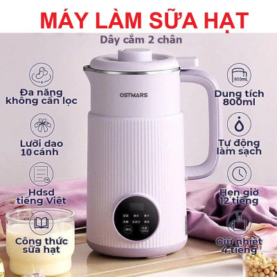 Máy Làm Sữa Hạt Ngũ Cốc Đa Năng OSTMARS – Nấu Cháo, Súp, Hẹn Giờ Tiện Lợi, Công Suất 600W Loại Xịn, đèn ốp trần