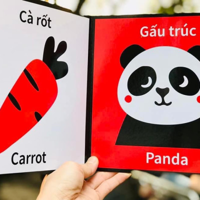 Tranh kích thích thị giác cho trẻ sơ sinh từ 0-2 tuổi Đồ chơi cho trẻ sơ sinh giúp bé phát triển giác quan và não bộ - Đồ chơi trẻ em HT SYS