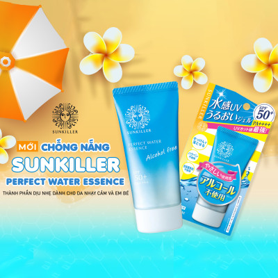 Kem Chống Nắng Giảm Nhờn Bóng Da Sunkiller Kissme Perfect Water Essence (50 G)