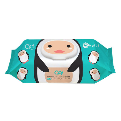 Bộ 6 Gói Khăn Ướt Không Hương Agi (100 Tờ x 6) - Giao Mẫu Ngẫu Nhiên
