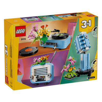 Đồ Chơi Lắp Ráp Máy Nghe Nhạc Đĩa Than Và Hoa LEGO CREATOR 31172 (366 chi tiết)
