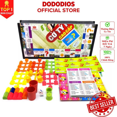 Cờ tỉ phú monopoly vui nhộn cao cấp, an toàn có chọn cỡ 31x31cm, 42x42cm chính hãng dododios