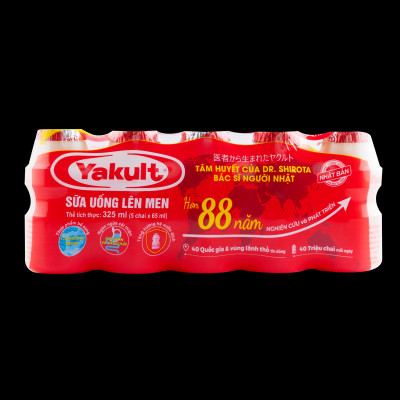 Lốc 5 Chai Sữa Uống Lên Men Yakult (5x65ml)