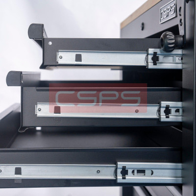 Tủ dụng cụ đồ nghề CSPS 76 cm – 05 hộc kéo kèm vách lưới tay nắm đen