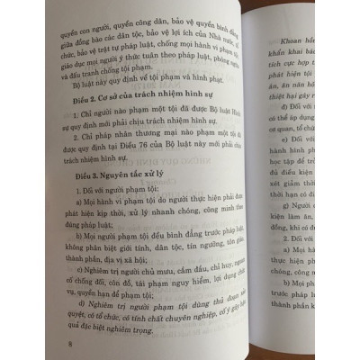 Bộ Luật Hình Sự Hiện Hành (Bộ Luật Năm 2015, Sửa Đổi, Bổ Sung Năm 2017)