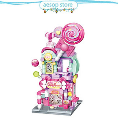 Đồ chơi lắp ráp Mô hình Cửa hàng Kẹo ngọt Qman K28012