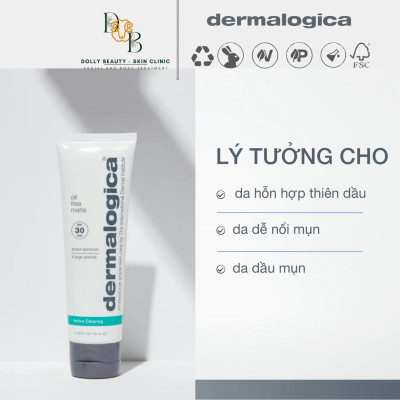 Kem chống nắng dành cho da dầu OIL FREE MATTE SPF30 của Dermalogica - Dolly Beauty