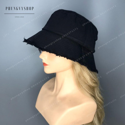 Mũ bucket vành tua rách