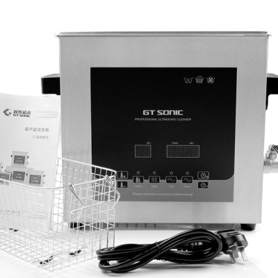 Bể rửa dùng sóng siêu âm hiệu GT sonic dung tích 6 lít, GT SONIC-D6, công suất 150W, tần số 40KHZ, dùng làm sạch bề mặt vật liệu-Hàng Chính Hãng