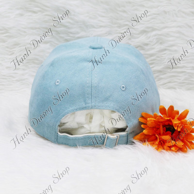  Nón kết nhung thêu chữ B nhung mịn thời trang dành cho cả nam và nữ, có đuôi tăng giảm size