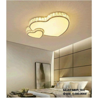 MKPL 6 mẫu - Đèn mâm áp trần phale chuẩn K9 tô điểm phòng khách, đèn tô điểm trần phong thái bắc âu DT