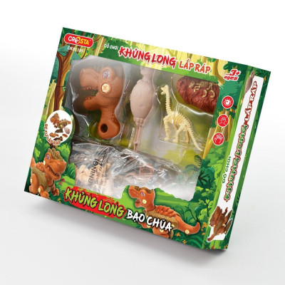 Đồ Chơi DUKA: Khủng Long Lắp Ghép - Khủng Long Ba Sừng/Khủng Long Bạo Chúa/Khủng Long Ăn Thịt