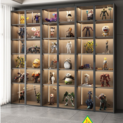 Tủ đựng túi xách cánh kính, tủ trưng bày sản phẩm cánh kính, tủ đa năng  4TTB01 - Nội thất lắp ráp Viễn Đông Adv