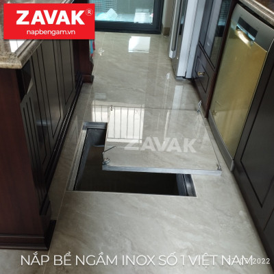 Nắp bể ngầm Zavak Inox 304. MHO 1000x1000