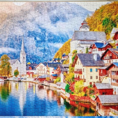 Cầu Vàng (Đà Nẵng, Việt Nam) - Bộ Tranh Ghép Hình Minh Châu 1500 Mảnh Kích Thước 60x80cm