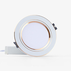 Đèn LED Rạng Đông Âm trần Downlight Viền vàng 110/9W Model: AT10 110/9W (G)