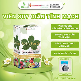 Viên Uống Suy Giãn Tĩnh Mạch Vein Forte Vitamins For Life Giúp Giảm Sưng, Ngứa Chân (Hộp 30-60 Viên)