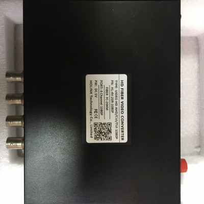 Bộ chuyển đổi video sang quang 4 kênh GNETCOM HL-4V-20T/R-1080P (2 thiết bị,2 adapter) - Hàng Chính Hãng