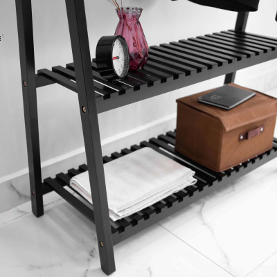 GIÁ TREO QUẦN ÁO CHỮ A 2 TẦNG MÀU ĐEN - A HANGER 2 FLOOR BLACK