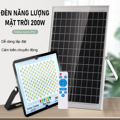 Đèn năng lượng mặt trời MAXTECH bóng to 150w, 200w, 250w, 300w - Công suất lớn, Siêu bền- D1370