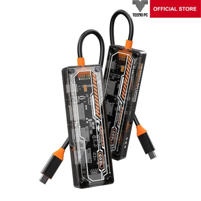 Bộ HUB TEEMO PC Chia 5 Cổng Trong Suốt USB Type C HDMI PD Dùng Cho Laptop Surface Macbook IPad Điện Thoại SW5R Hàng Chính Hãng