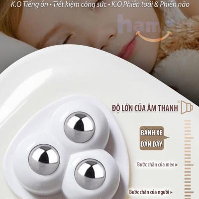 COMBO 4 Bánh Xe Mini Bi Thép Gắn Tủ Kệ Nội Thất Dán Đáy Thùng Rác Hộp Để Đồ Keo Siêu Dính Di Chuyển Đồ Đạc