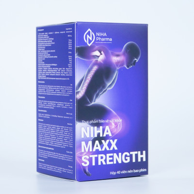 Thực phẩm bảo vệ sức khỏe Niha Maxx Strength - Hỗ Trợ Giảm Đau Nhức Xương Khớp (Hộp 40 Viên)
