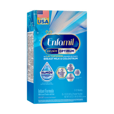 Sữa Bột Enfamil Enspire Infant Formula (Dành Cho Trẻ 0 - 12 Tháng Tuổi) (Hộp Giấy BIB 850gr)