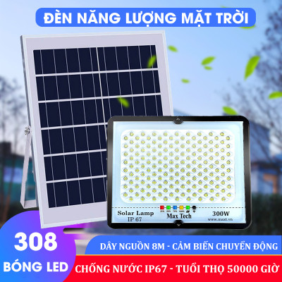 Đèn năng lượng mặt trời MAXTECH bóng to 150w, 200w, 250w, 300w - Công suất lớn, Tiết kiệm điện- D1370