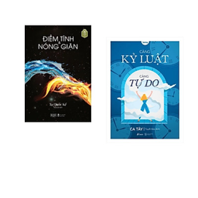 Combo 2 cuốn Tư Duy Kĩ Năng Sống Hay: Điềm Tĩnh Và Nóng Giận+ Càng Kỷ Luật, Càng Tự Do / Rèn luyện kĩ năng, thay đổi cuộc đời/ Tặng Bookmark Happy Life 