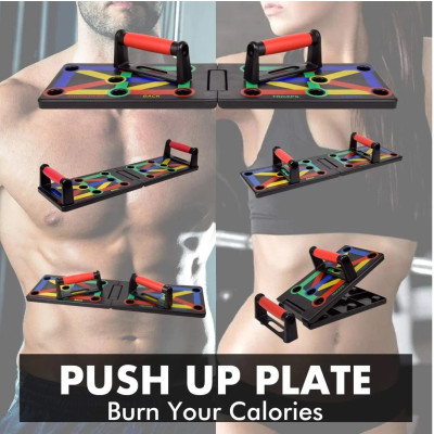 Bảng Dụng Cụ Tập Hít Đất , Tập Chống Đẩy Theo Màu Sắc, Mỗi Màu Sắc Sẽ Tương Ứng Với Bài Tập Khác Nhau Thiết Kế Dày Nhiều Bài Tập - Hàng Chính Hãng BORO SPORT