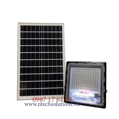 Đèn Pha Chống Lóa Cao Cấp Năng Lượng Mặt Trời mã JD-7120 Công Suất 120W - Mẫu 2021, Khung Nhôm