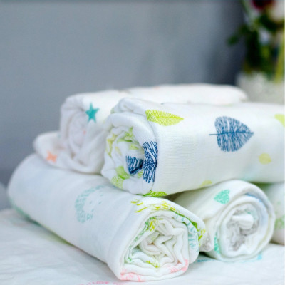  Bộ 3 khăn đa năng vải sợi tre cho bé 120x120 Mamaru MA-KDN03 - Diệt khuẩn, hút ẩm tốt, kháng tia UV