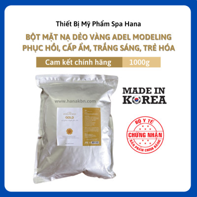 [KHUYẾN MÃI] Bột Mặt Nạ Dẻo Vàng 24K Cho Da Nhạy Cảm Trắng Sáng ADEL Hàn Quốc 1kg