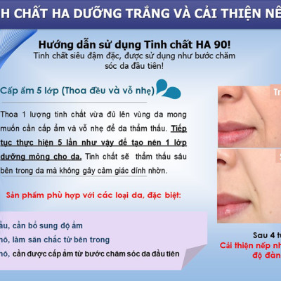 Bộ Tinh Chất HA 90 S+Miracle Dưỡng Ẩm, Chống Nhăn 15ml/lọ, Set/3 lọ 