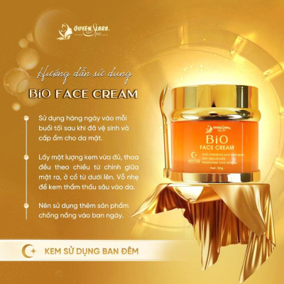 Kem Dưỡng Da Ban Đêm BIO FACE CREAM 50g, Cấp Ẩm & Phục Hồi Chuyên Sâu, Giúp Da Trắng Sáng, Mịn Màng
