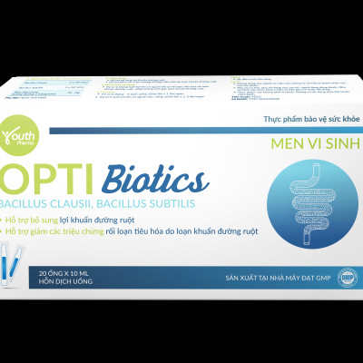 Dung Dịch Opti Biotics Youth Pharma Bổ Sung Lợi Khuẩn Đường Ruôt - Hộp 20 Ống (10ml/Ống)