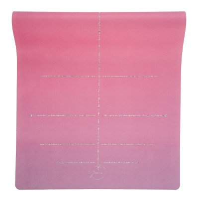 Thảm tập yoga chính hãng Yvonne, Pole Star Pink, (TẶNG KÈM 3 PHẦN QUÀ) dày 4mm bề mặt nhám, siêu bám, chống trơn trượt, ưa mồ hôi