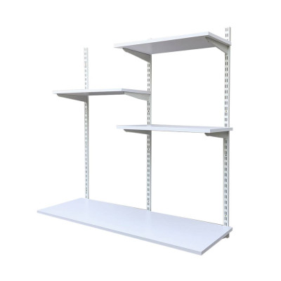 Bộ 4 Tay Đỡ Kệ Ray Tường Con Thuyền SMLIFE Railshelf L27 - Phụ Kiện Thành Phần Để Lắp Hệ Kệ Ray Tường Railshelf