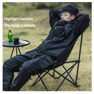 Ghế mặt trăng xếp gọn cắm trại tựa lưng Blackdog CBD2300JJ026