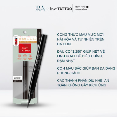 Bút kẻ mắt chống lem trôi K-Palette 1DAY TATTOO Liquid Eyeliner