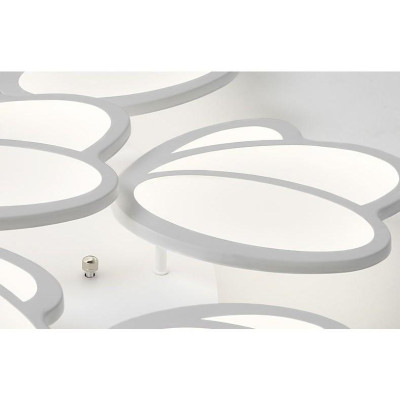 Đèn trần led mâm cao cấp hình bông hoa KL200 có điều khiển từ xa tiện dụng