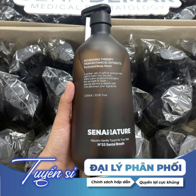 (Tặng 3 nạ) Sữa tắm nước hoa SENANATURE NOURISHING THERAPY FROM BOTANICAL EXTRACTS Perfumed Body Wash 1000ml
