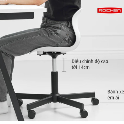 Ghế chỉnh dáng ngồi đúng WOW chân xoay Roichen