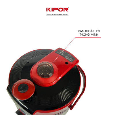 Nồi áp suất điện KIPOR KP-AS351 - 6L - Điều khiển cơ đa chức năng 7 trong 1 - Lòng nồi 5 lớp chống dính TEFLON - Hàng chính hãng